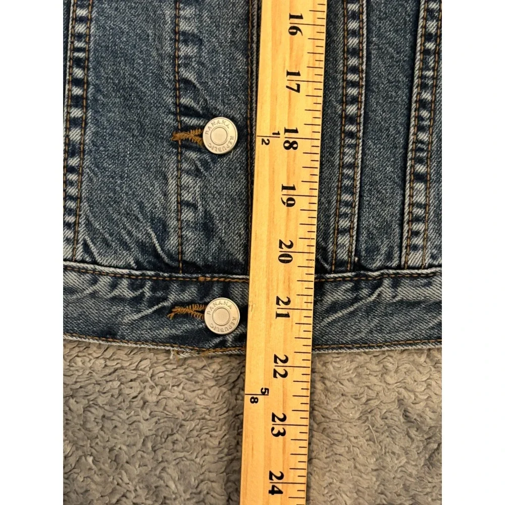 Banana Republic Denim Jean Jacket Womens XS Blue Button Front Long Sleeve